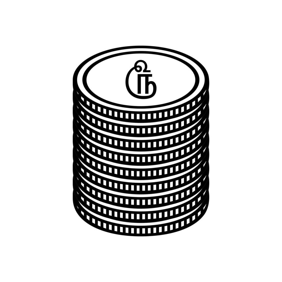sri lanka moneta simbolo nel tamil, sri lanka rupia icona, lkr cartello. vettore illustrazione