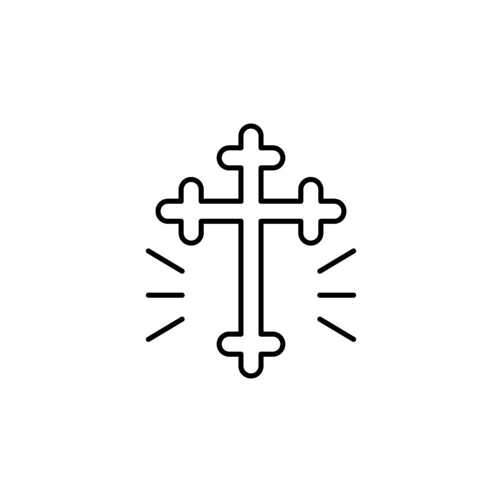attraverso, santo, cristianesimo vettore icona