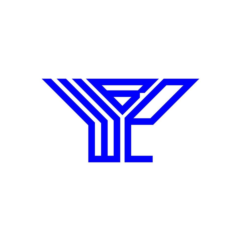 wbp lettera logo creativo design con vettore grafico, wbp semplice e moderno logo.