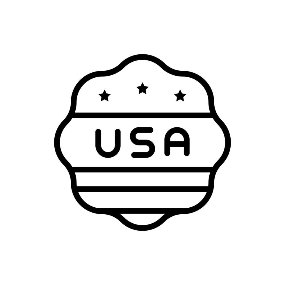 segni Stati Uniti d'America bandiera vettore icona
