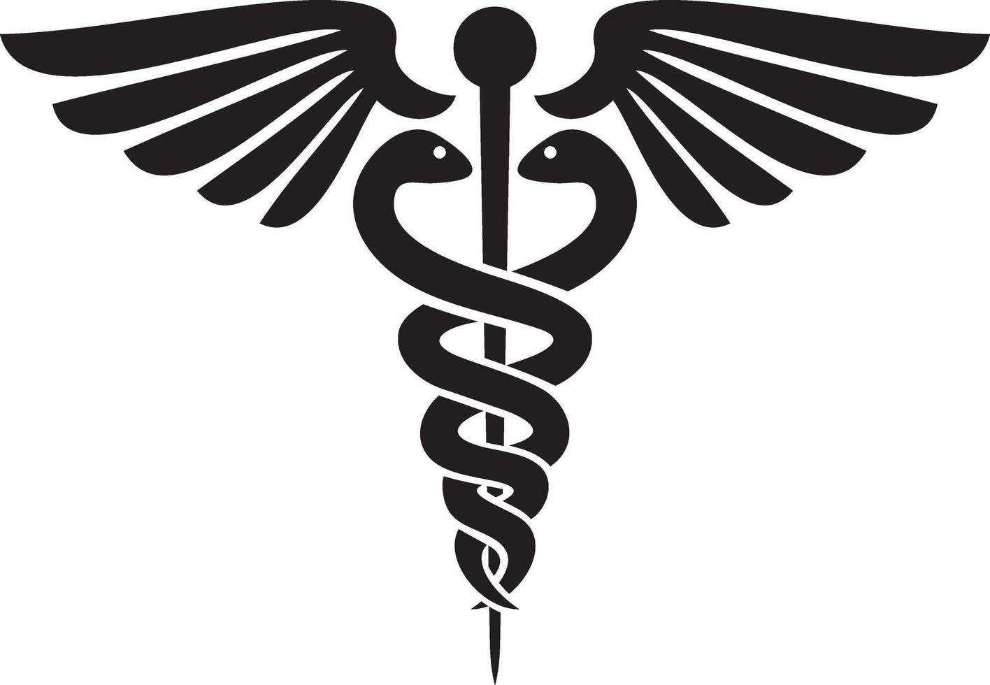 caduceo - simbolo medico vettore