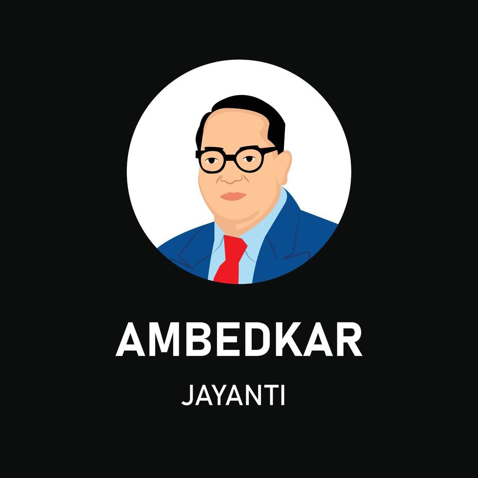 ambedkar jayanti 14 aprile dr br ambedkar vettore design