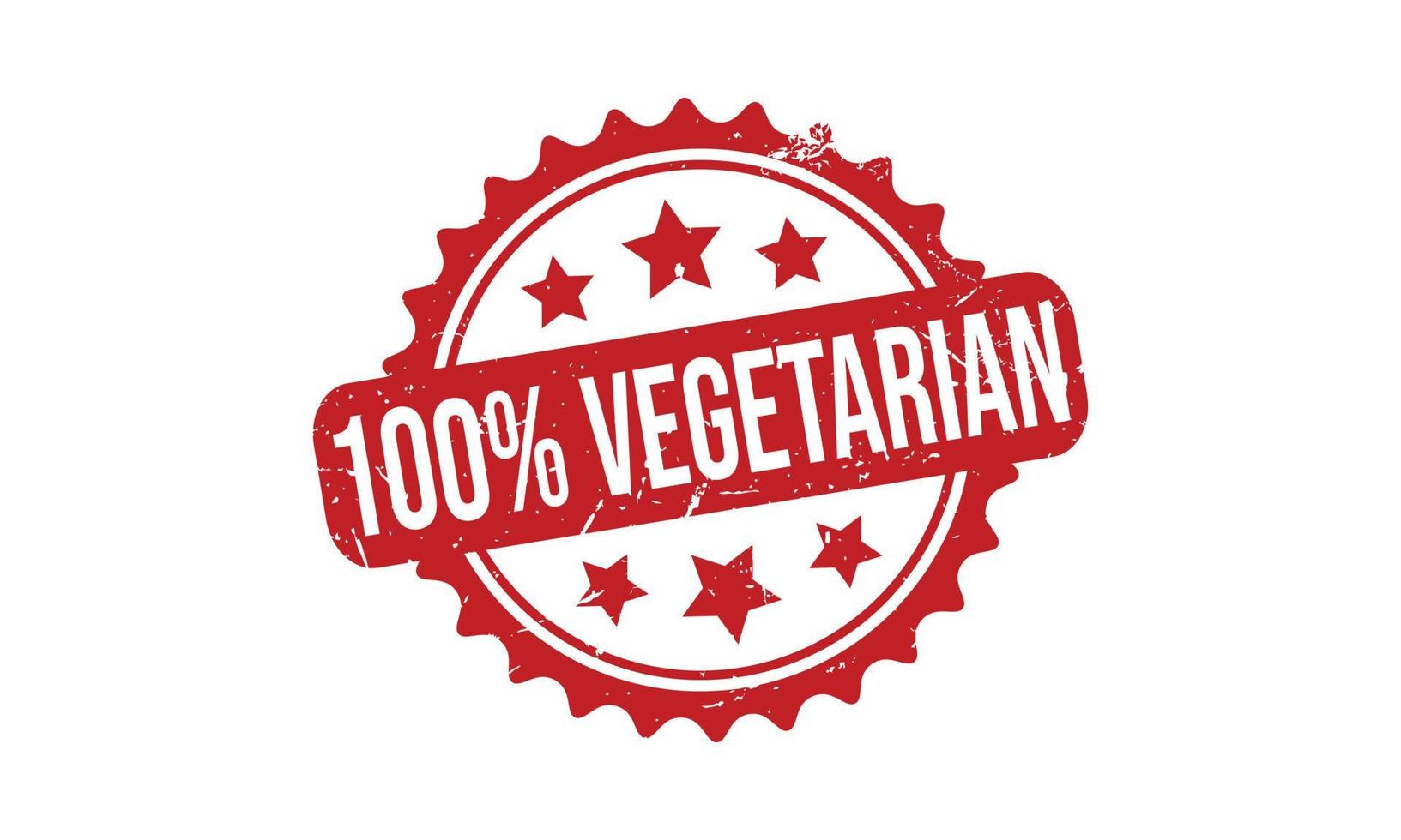 100 per cento vegetariano gomma da cancellare francobollo vettore