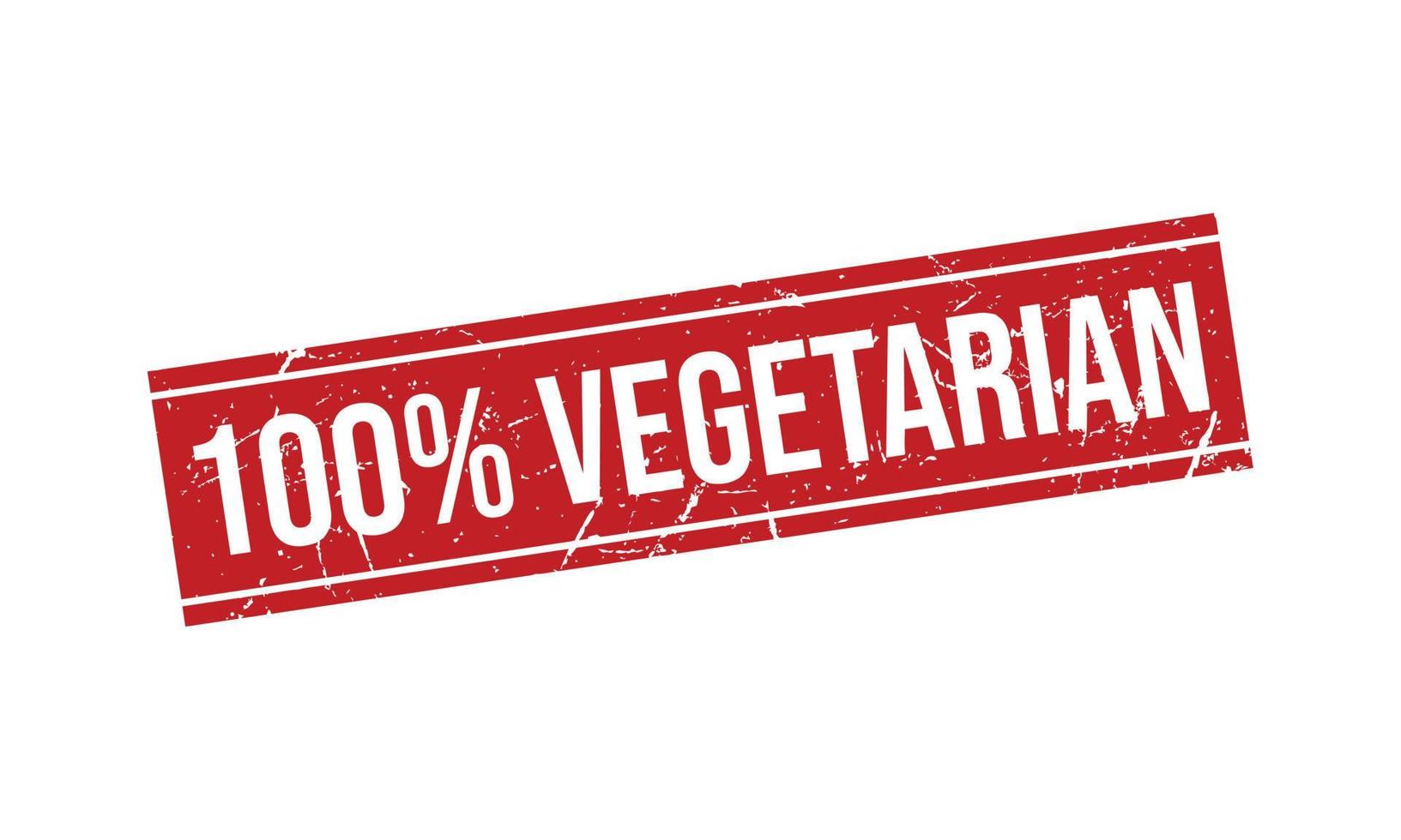 100 per cento vegetariano gomma da cancellare francobollo vettore