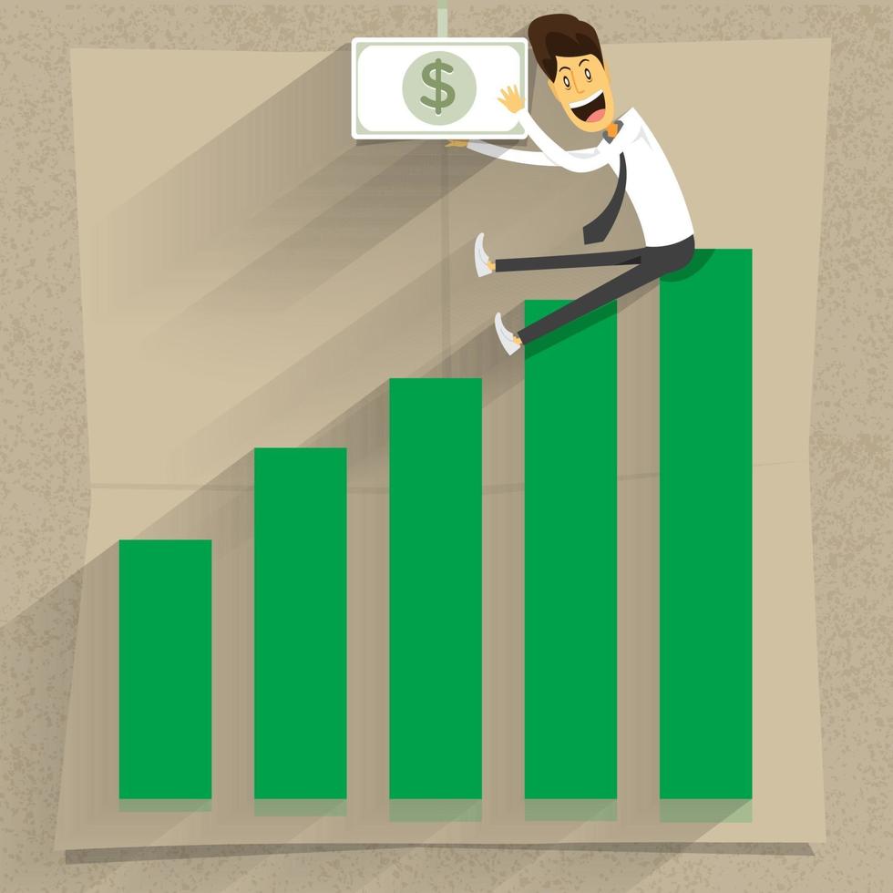 illustrazione concetto di crescita aziendale vettore