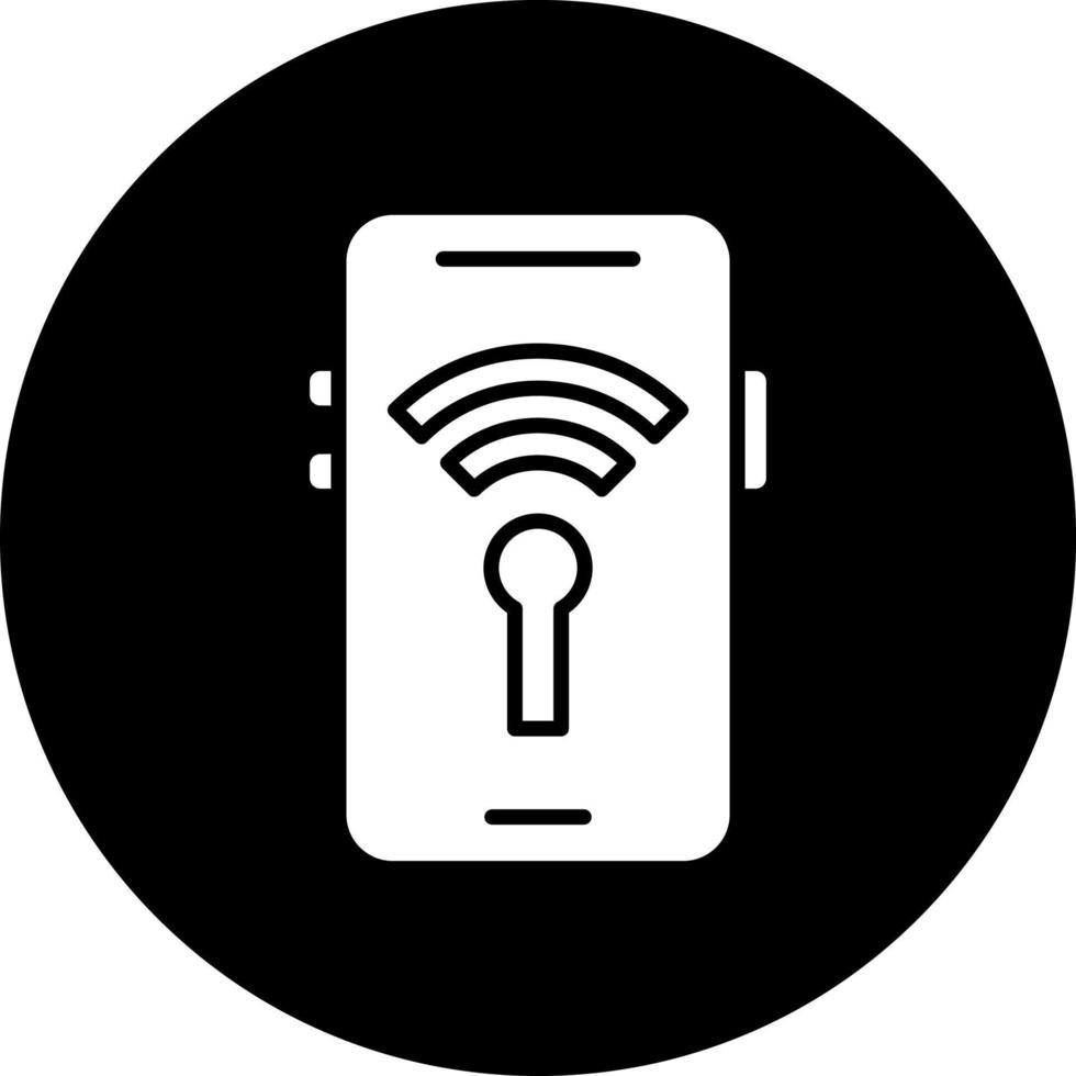 mobile punto di accesso vettore icona stile