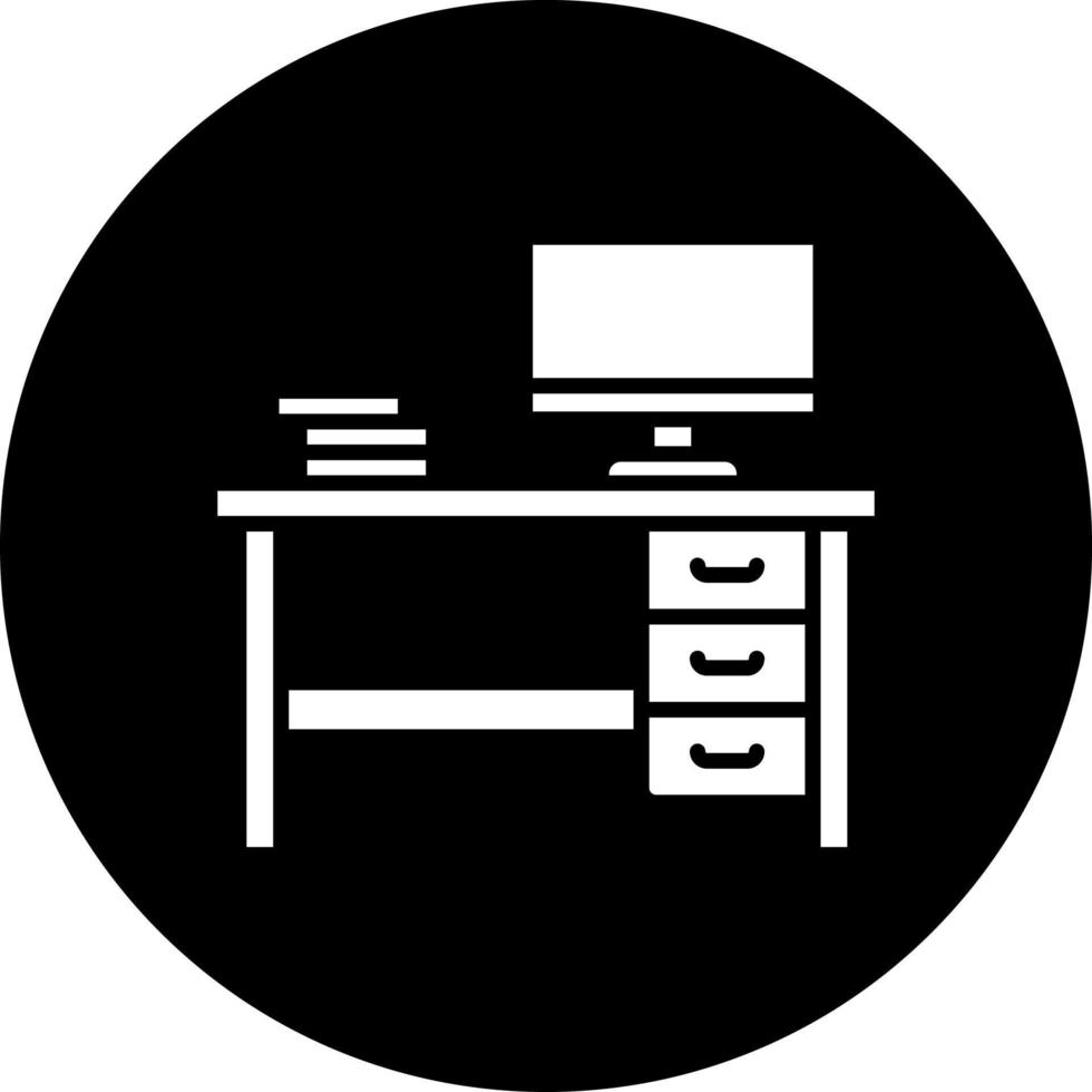 scrivania vettore icona stile