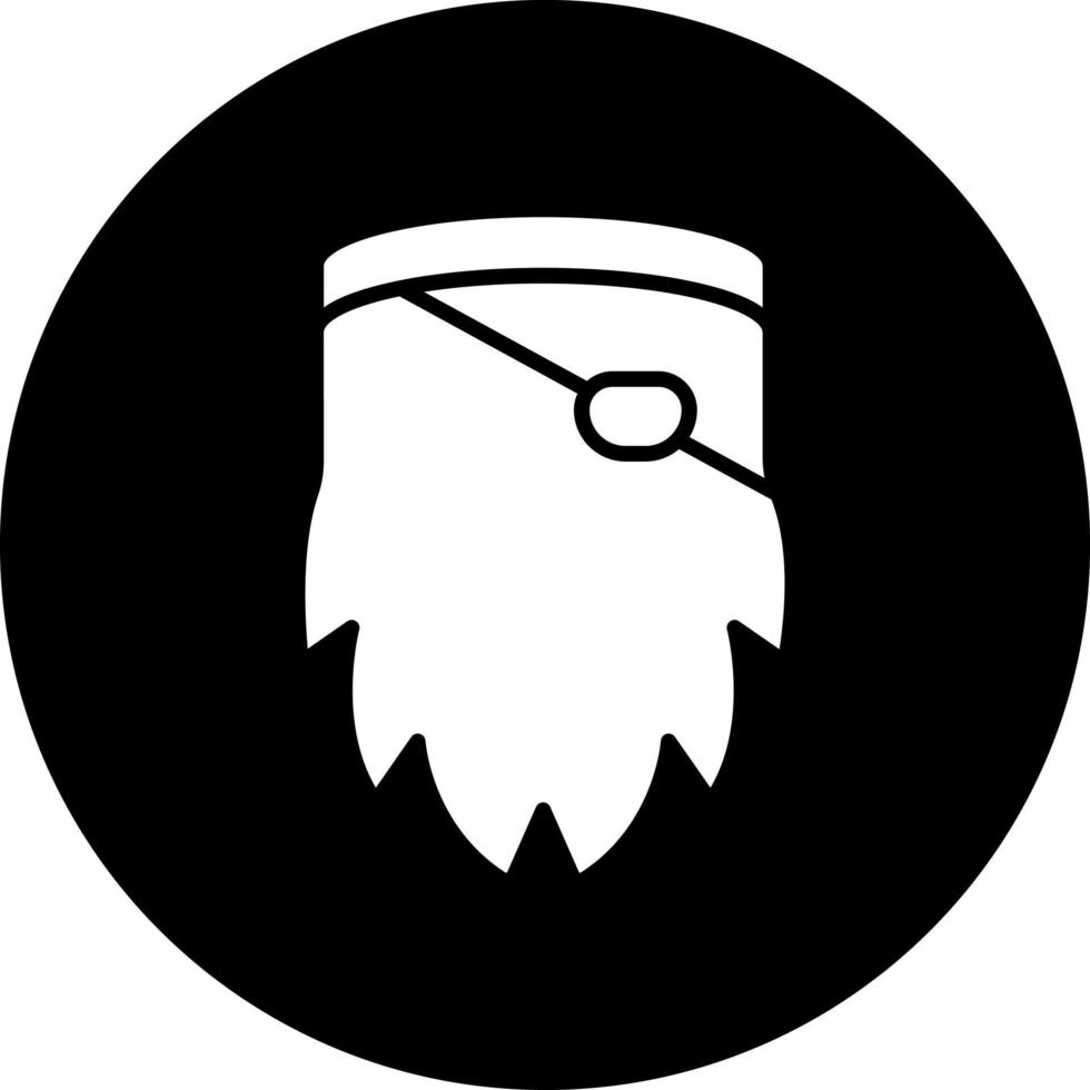 pirata barba vettore icona stile