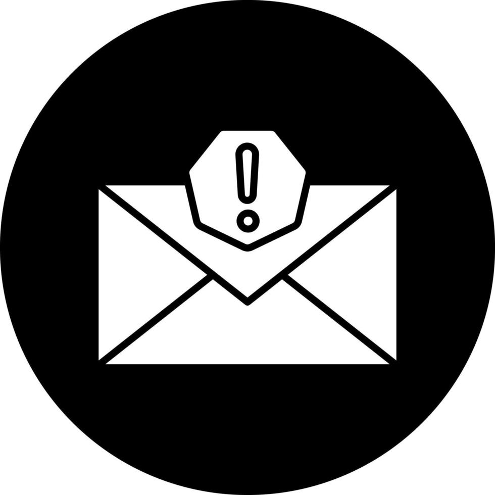 spam e-mail vettore icona stile