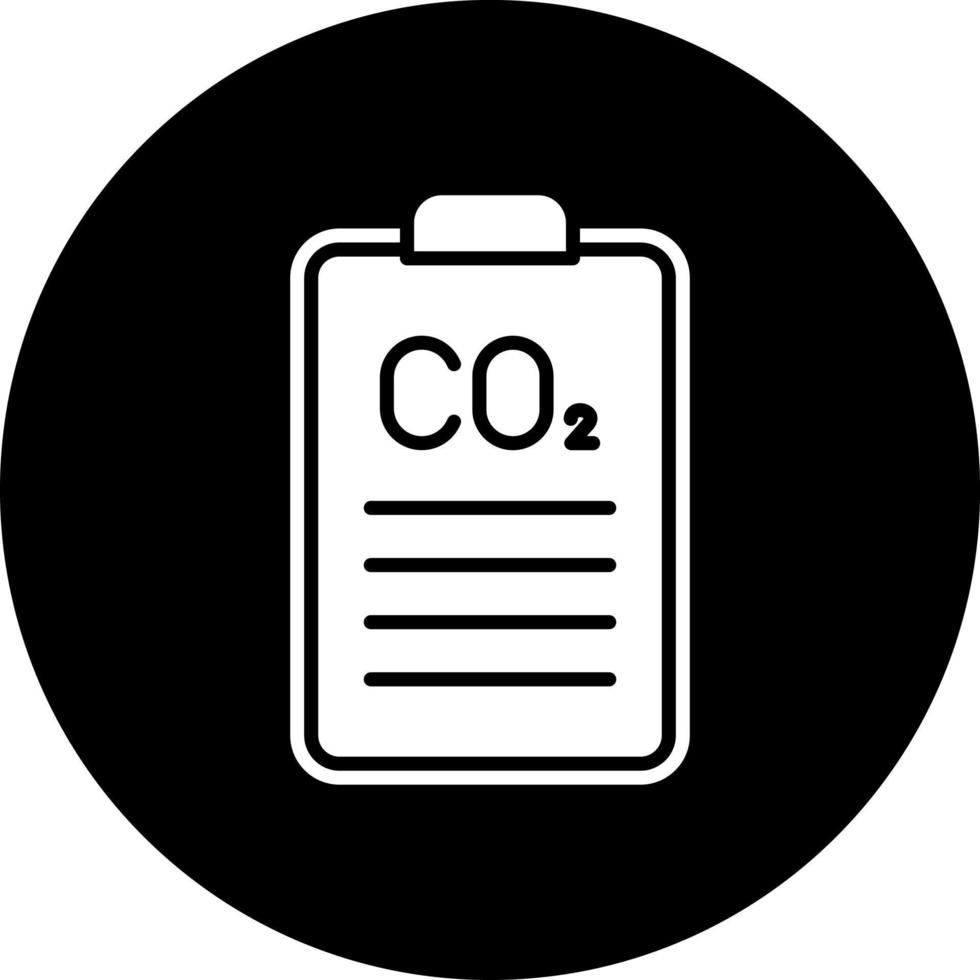 carbonio biossido rapporto vettore icona stile