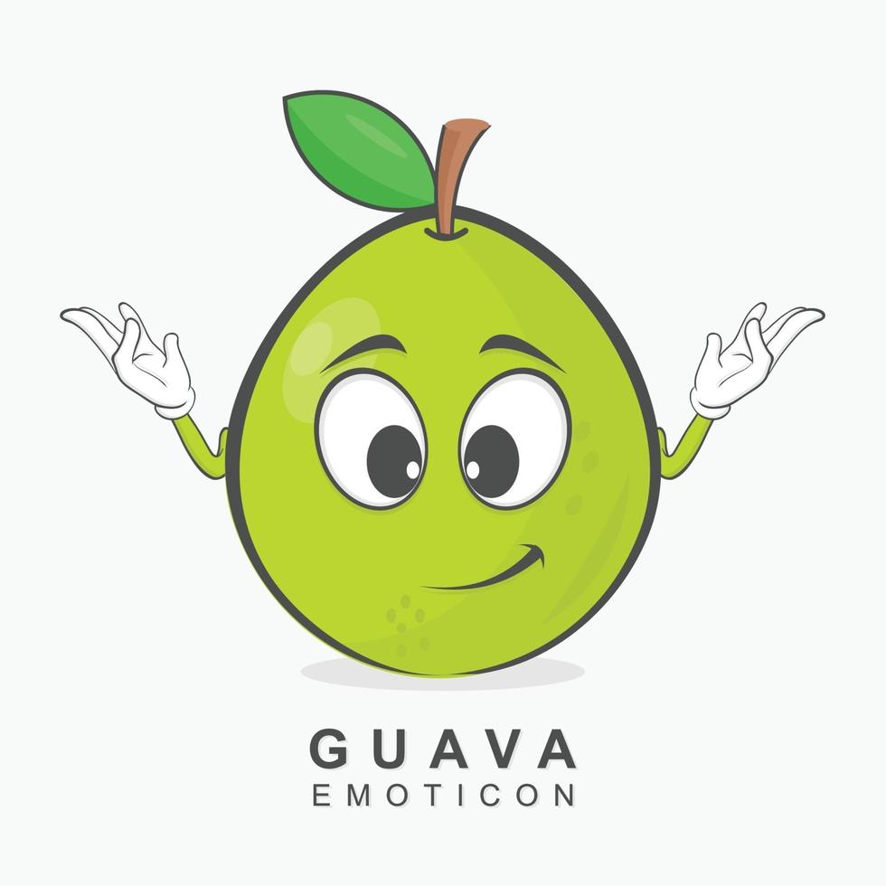disegno vettoriale di carattere guava