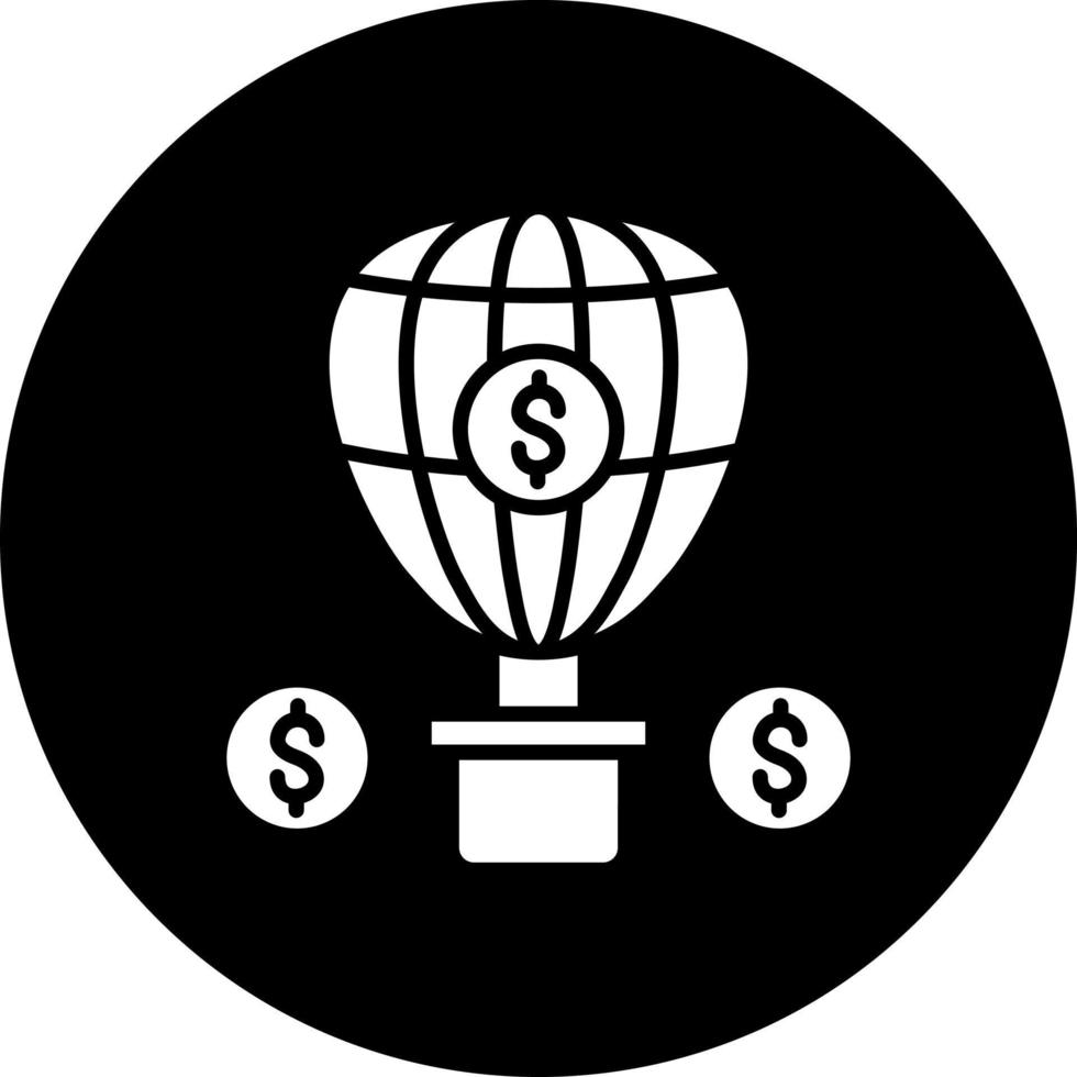 Palloncino pagamento vettore icona stile