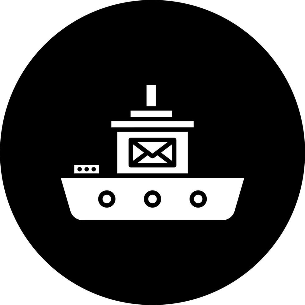posta barca vettore icona stile