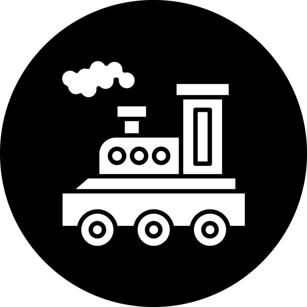 vapore treno vettore icona stile