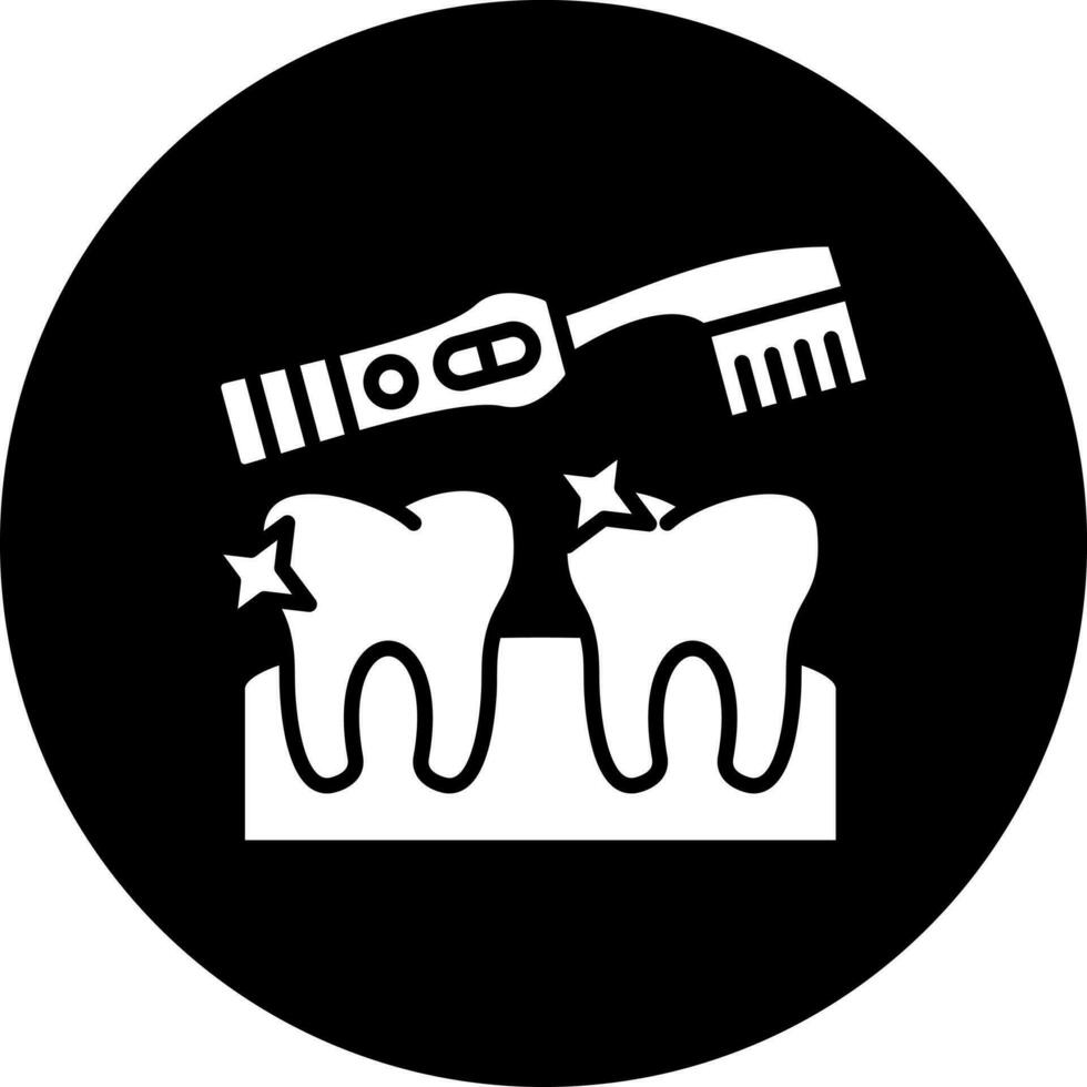 dentale pulizia vettore icona stile