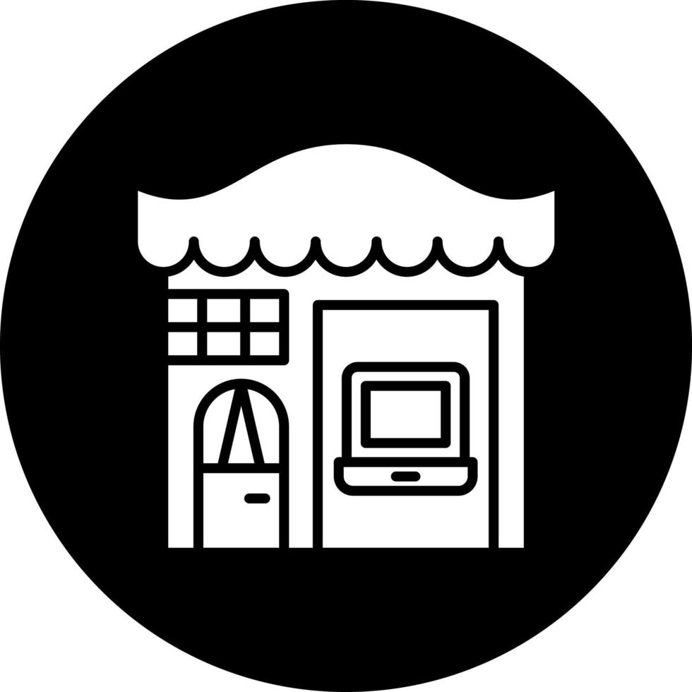 elettronica negozio vettore icona stile
