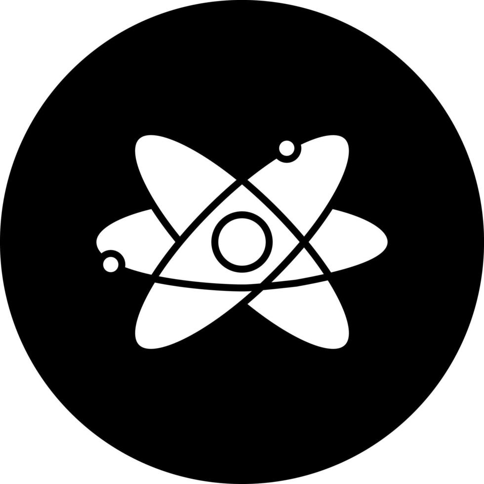 atomo vettore icona stile