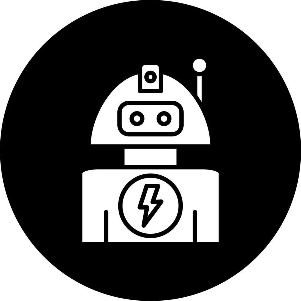 robot vettore icona stile