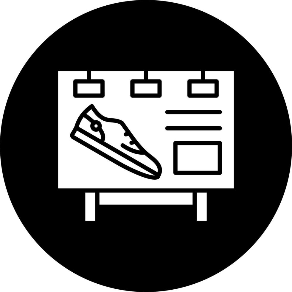 scarpa marketing vettore icona stile