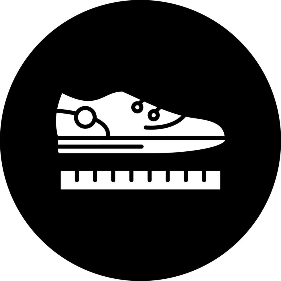 scarpa dimensione vettore icona stile
