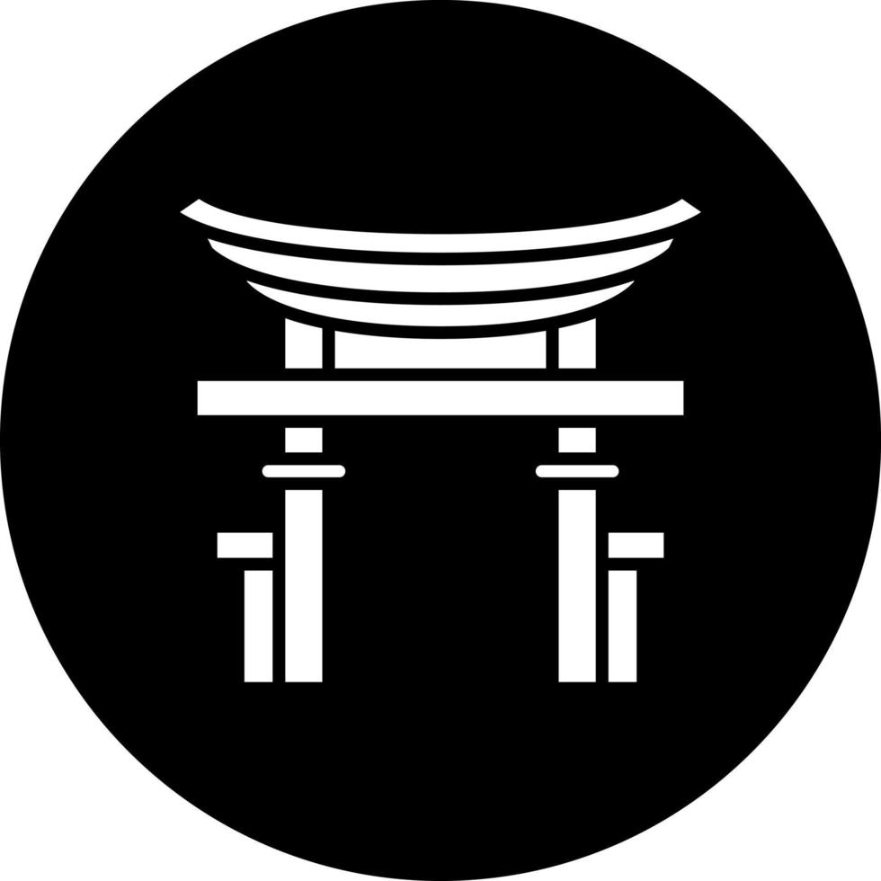 torii cancello vettore icona stile
