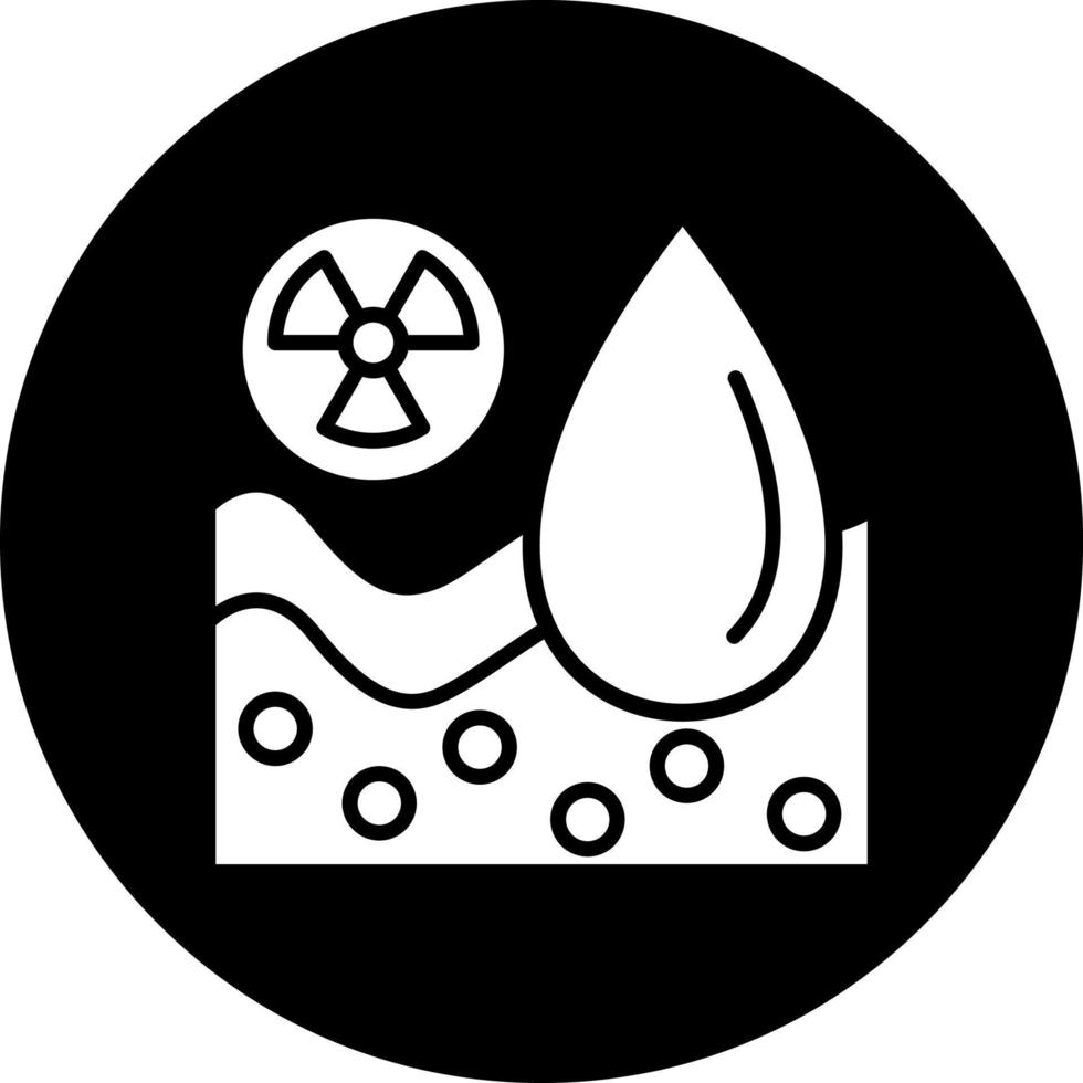 radioattivo vettore icona stile