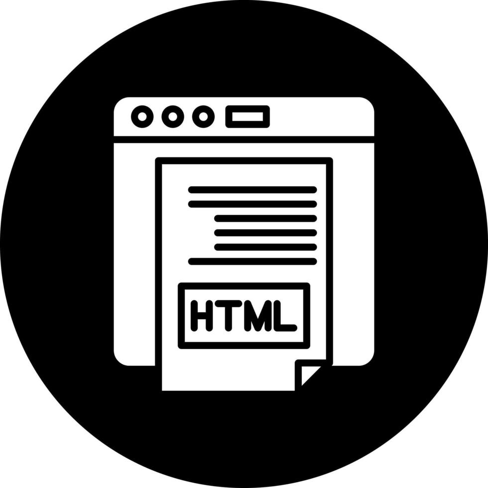 html vettore icona stile