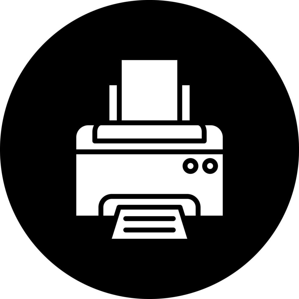 stampante vettore icona stile