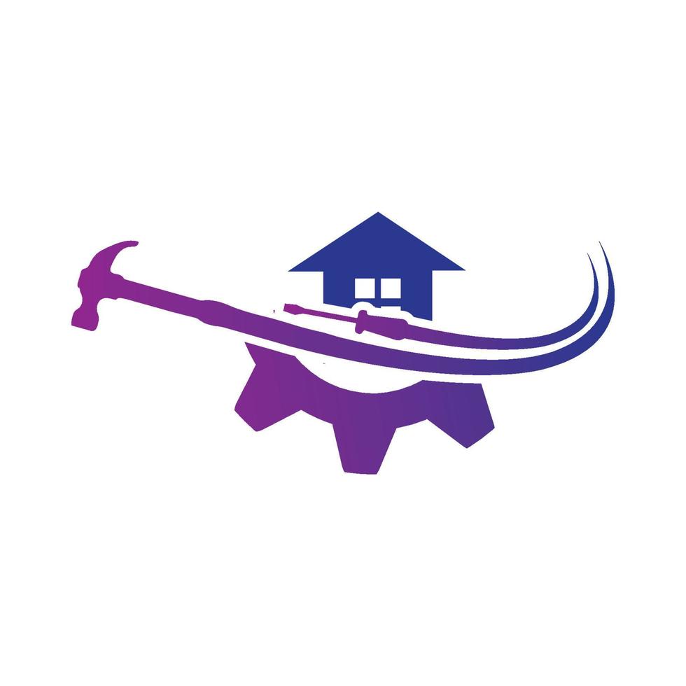 Casa riparazione logo immagini illustrazione design vettore