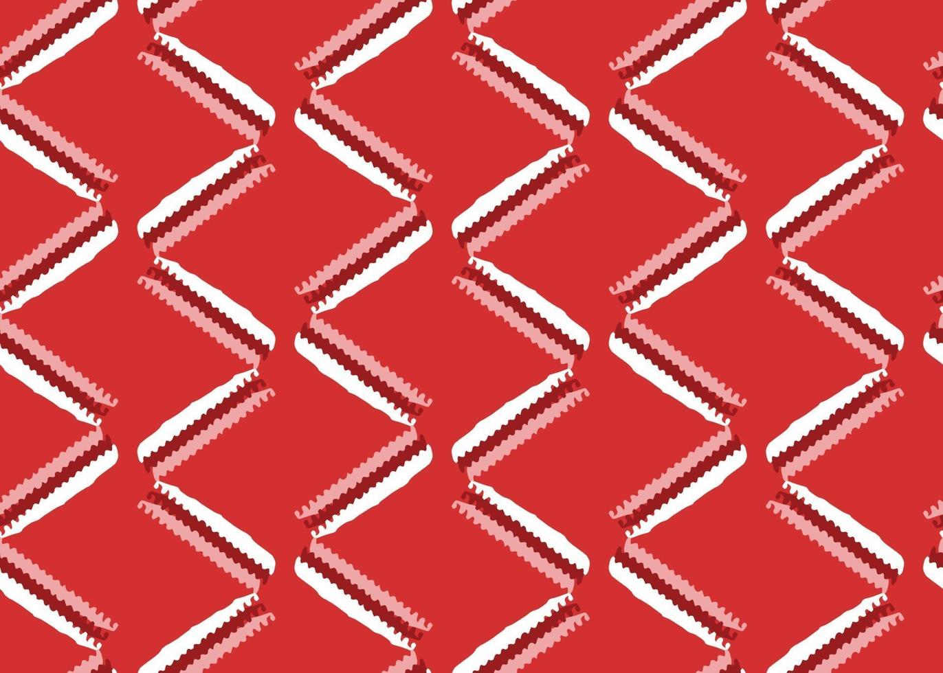 Vector texture di sfondo, seamless pattern. colori disegnati a mano, rossi, bianchi.