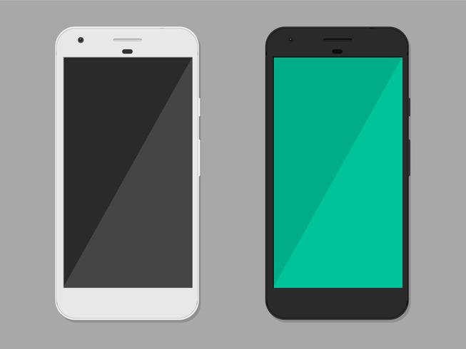 vettore di Google pixel mockup