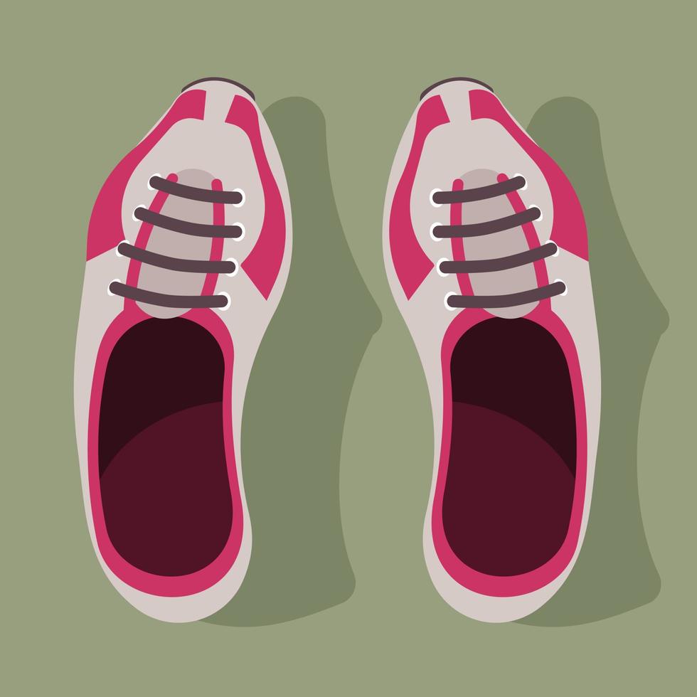 vettore Immagine di un' paio di alla moda scarpe da ginnastica