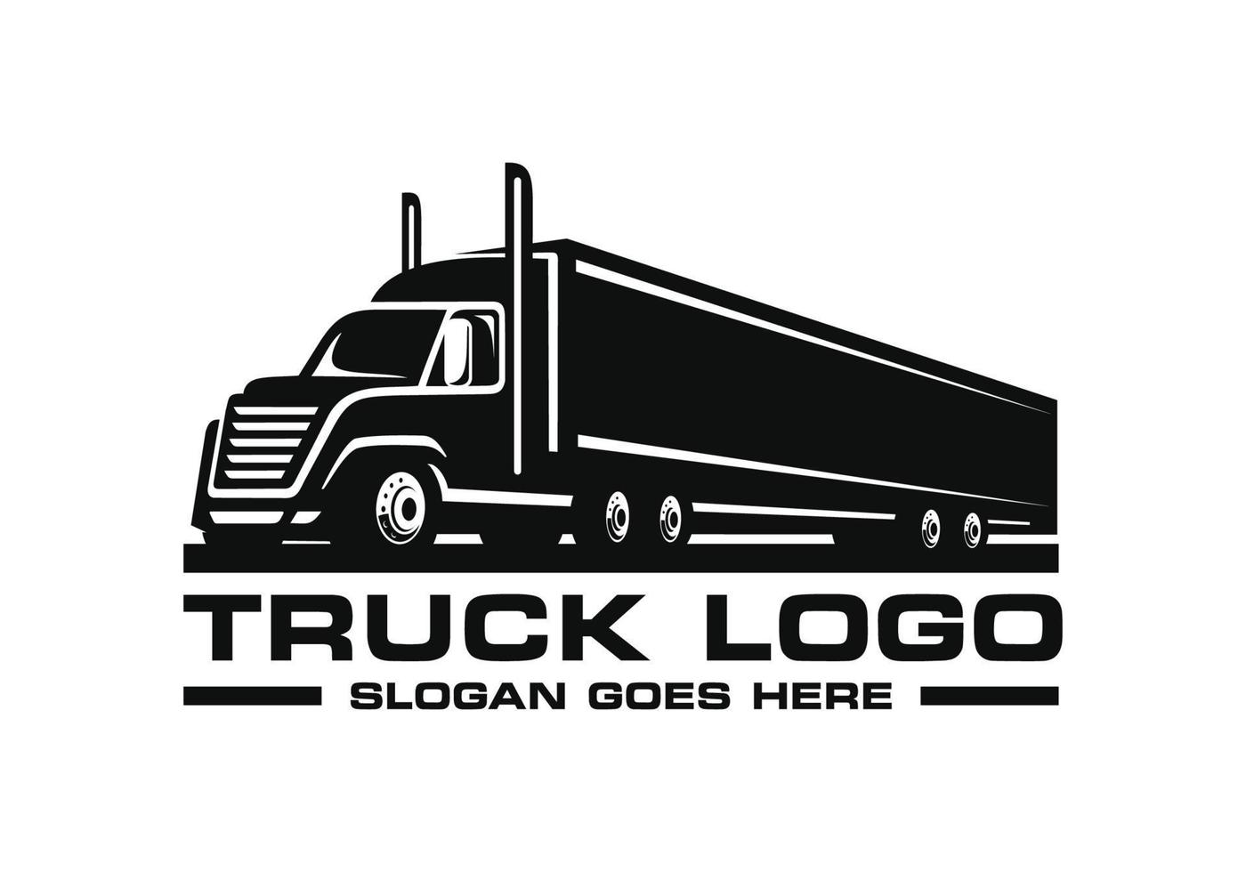 illustrazione vettoriale di design del logo del camion