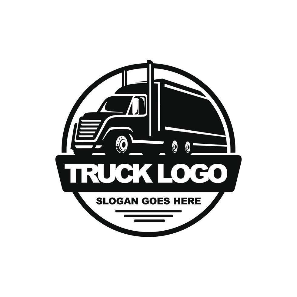illustrazione vettoriale di design del logo del camion
