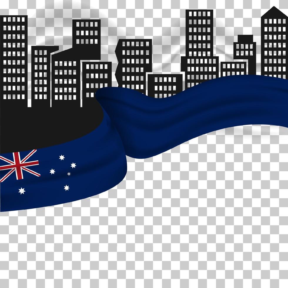 felice australia day 26 gennaio design concept. Giorno dell'Indipendenza. illustrazione vettoriale
