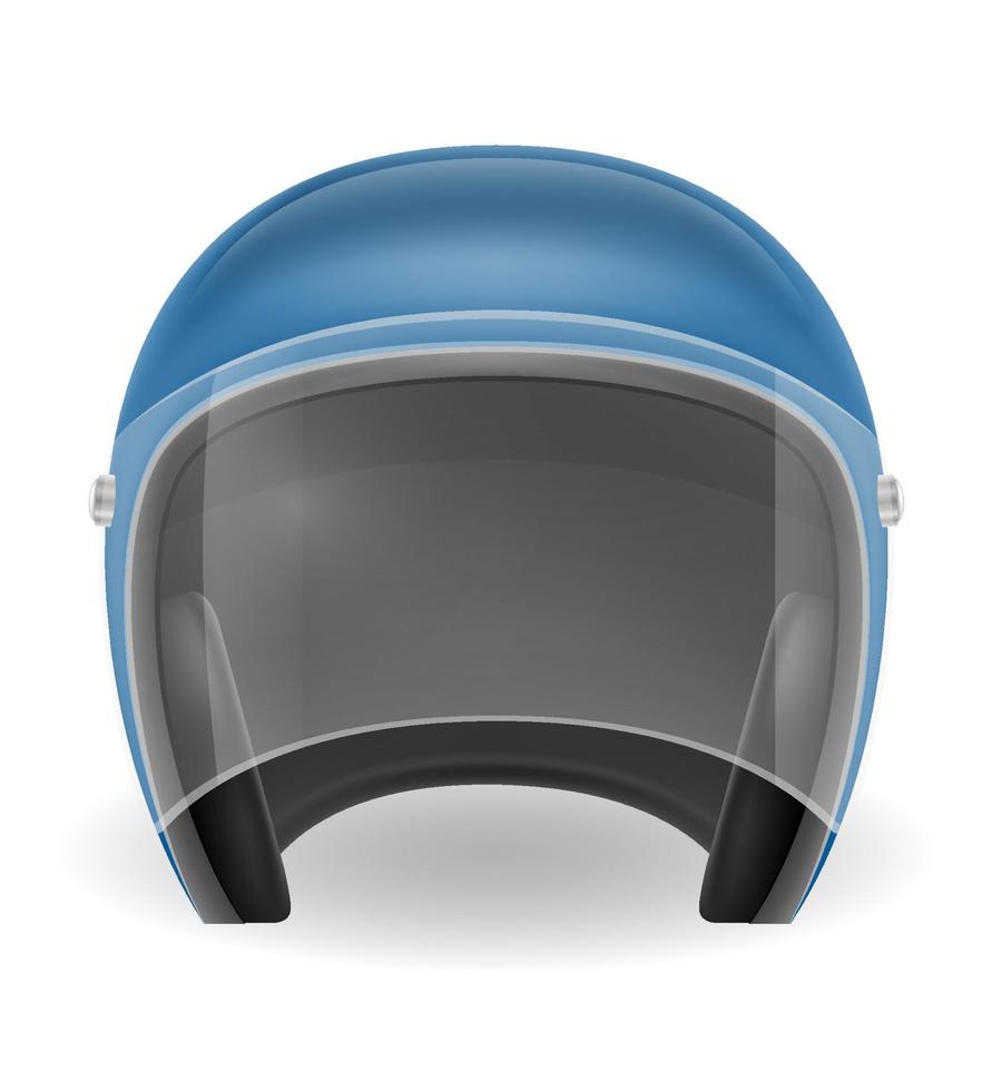 vecchio motociclista casco per guida un' motocicletta vettore illustrazione isolato su bianca sfondo