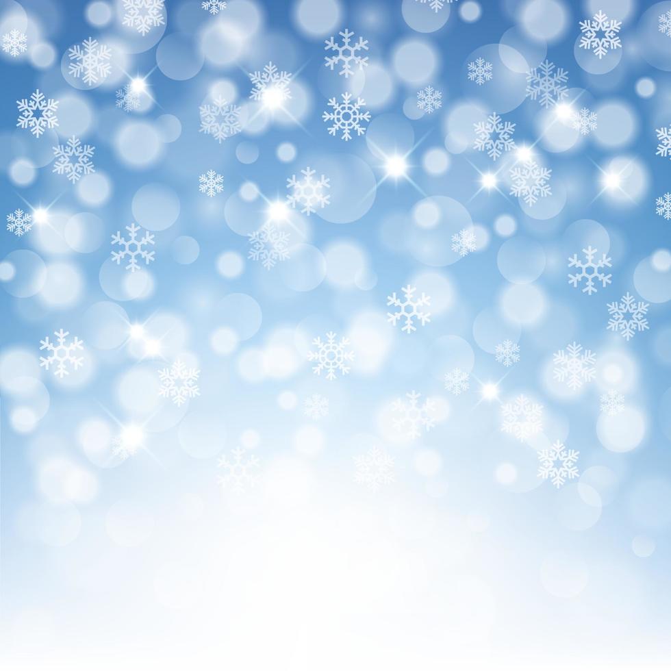 inverno sfondo con bellissimo vario fiocchi di neve, vettore illustrazione