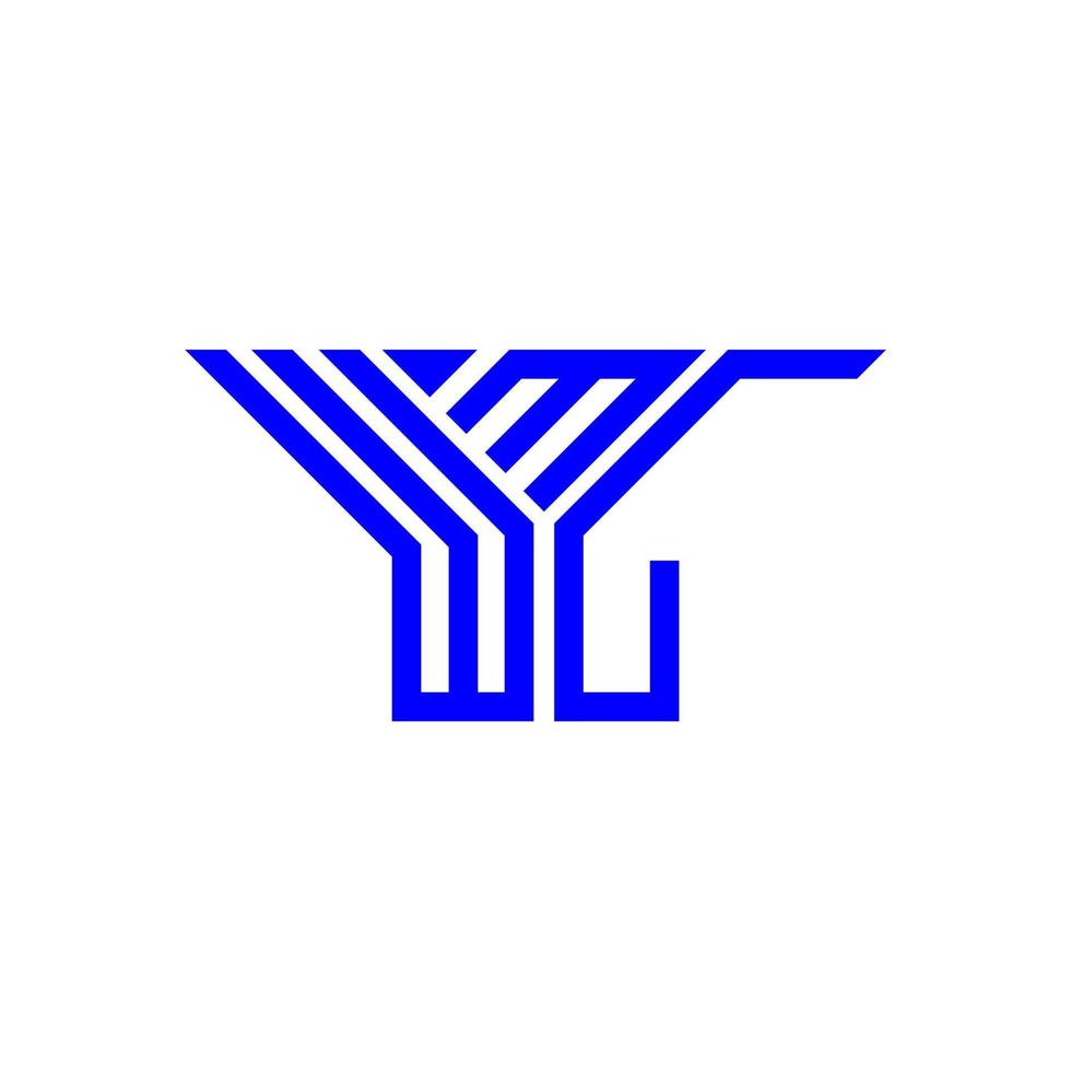 wml lettera logo creativo design con vettore grafico, wml semplice e moderno logo.