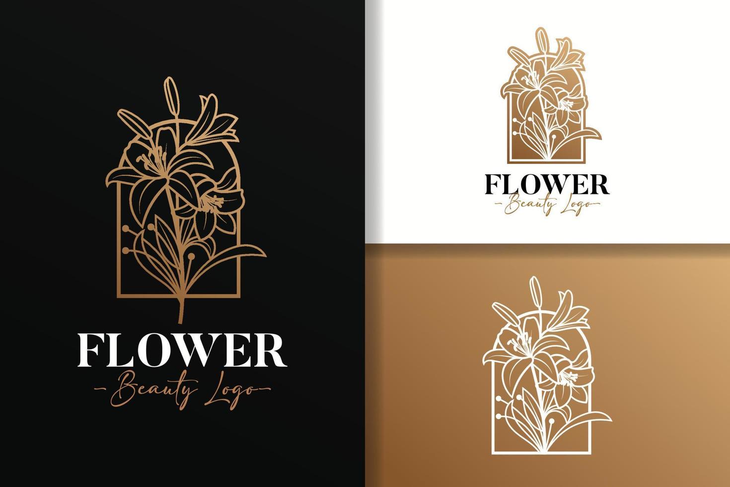 fiore bellezza logo design modello vettore