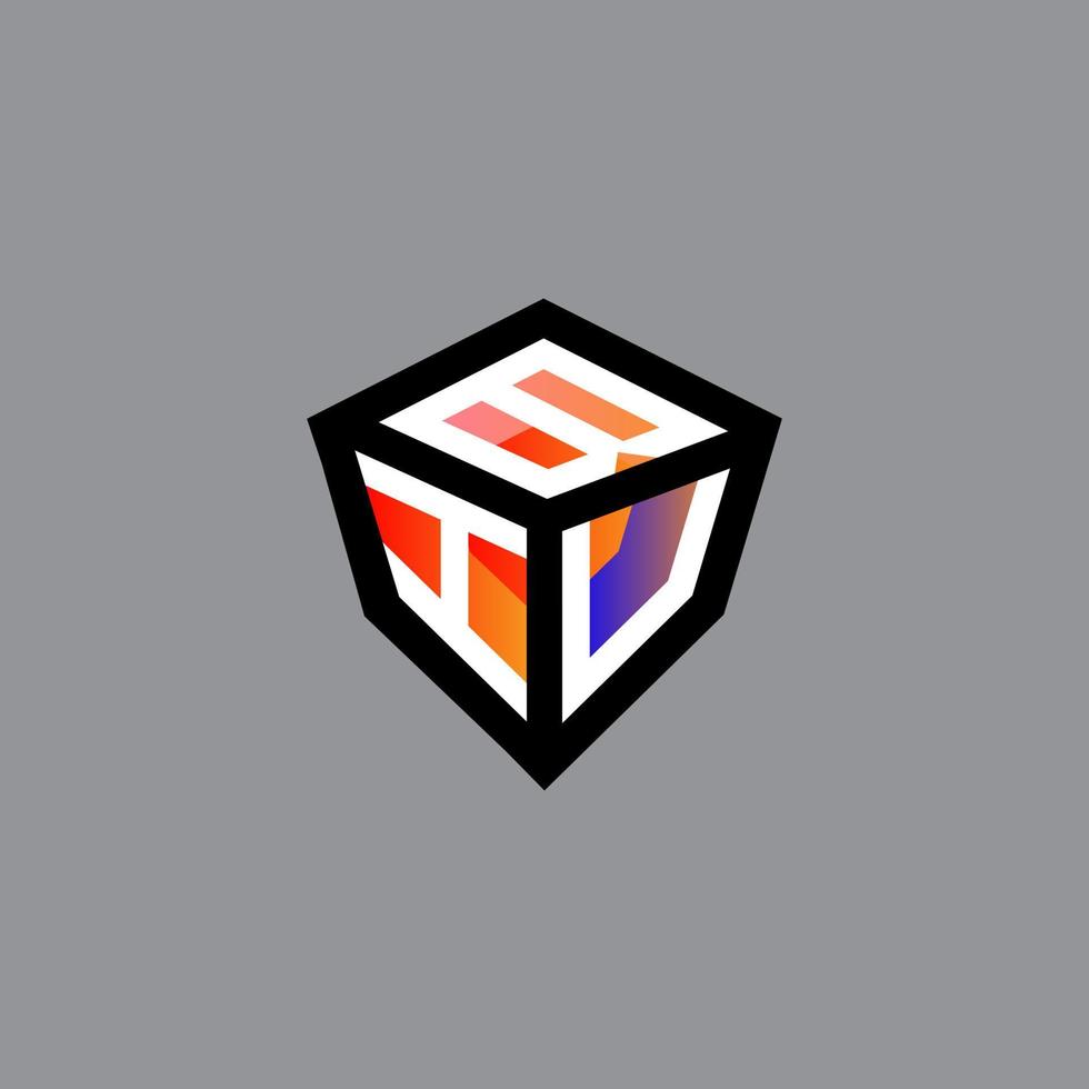 biu lettera logo creativo design con vettore grafico, biu semplice e moderno logo.