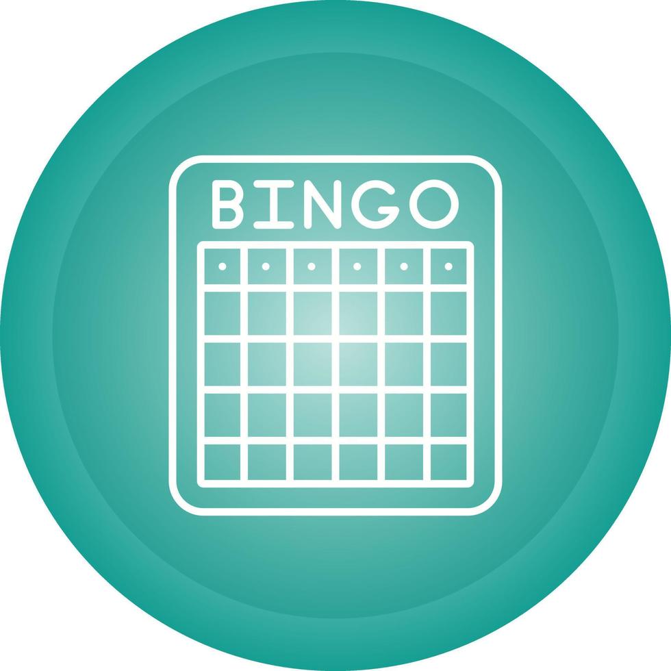 icona del vettore bingo