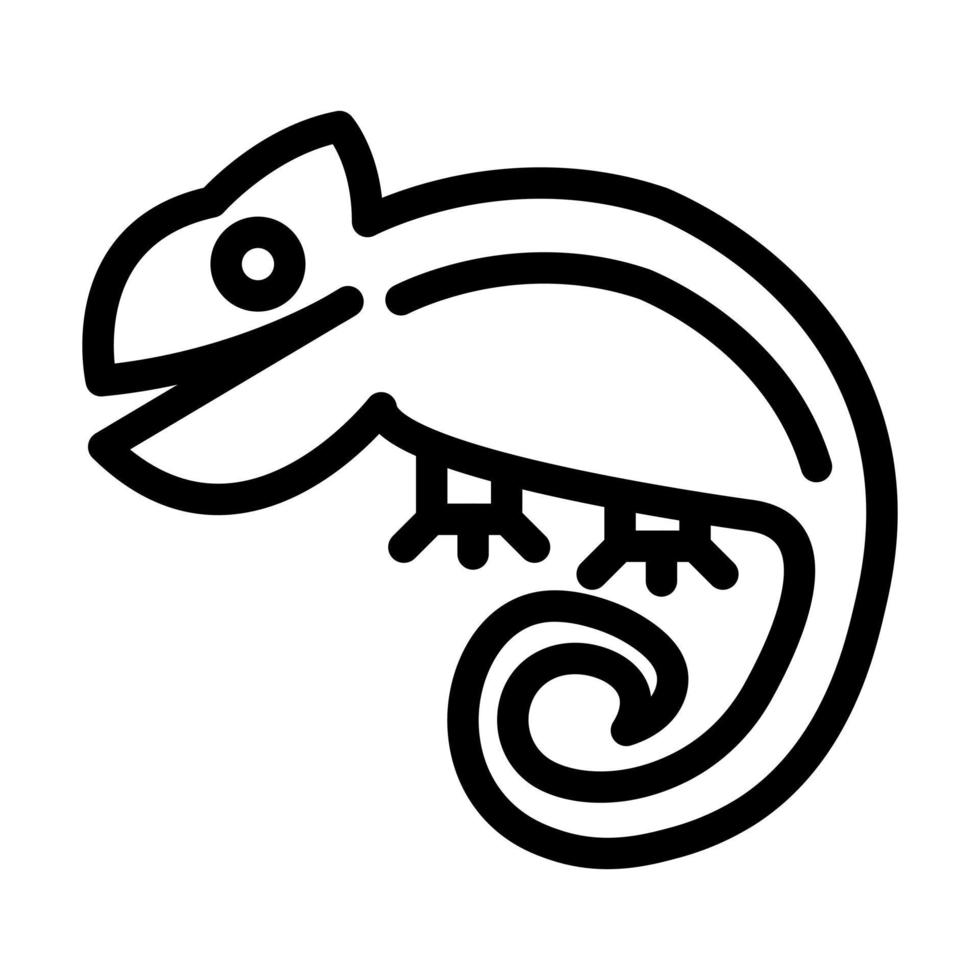 disegno dell'icona camaleonte vettore