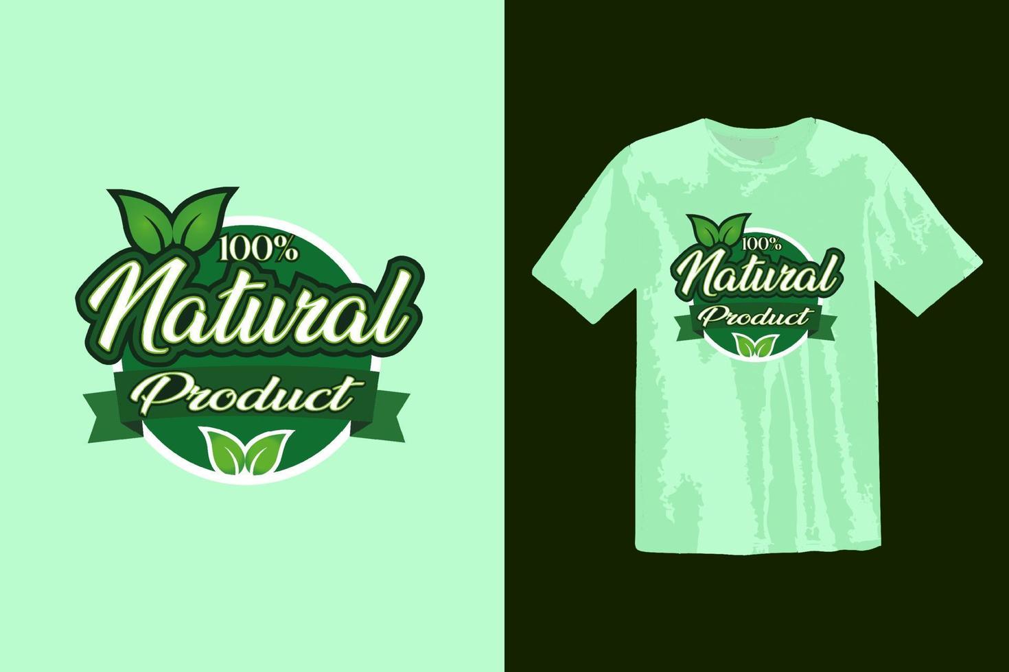 naturale logo t camicia ldesign vettore