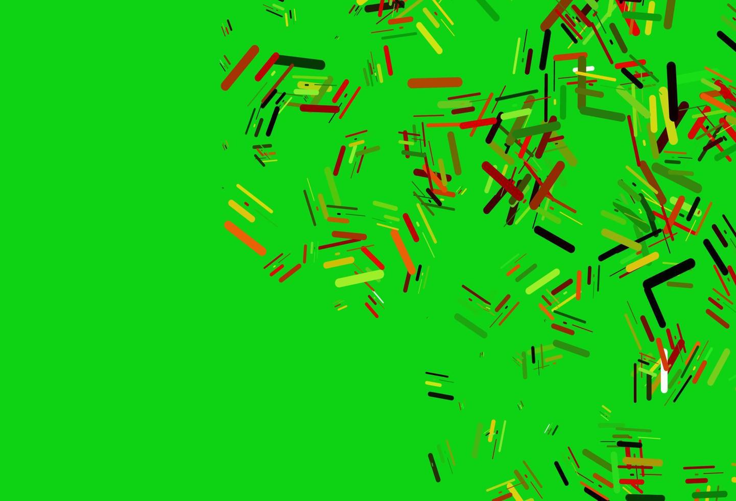 sfondo vettoriale verde chiaro, rosso con lunghe linee.