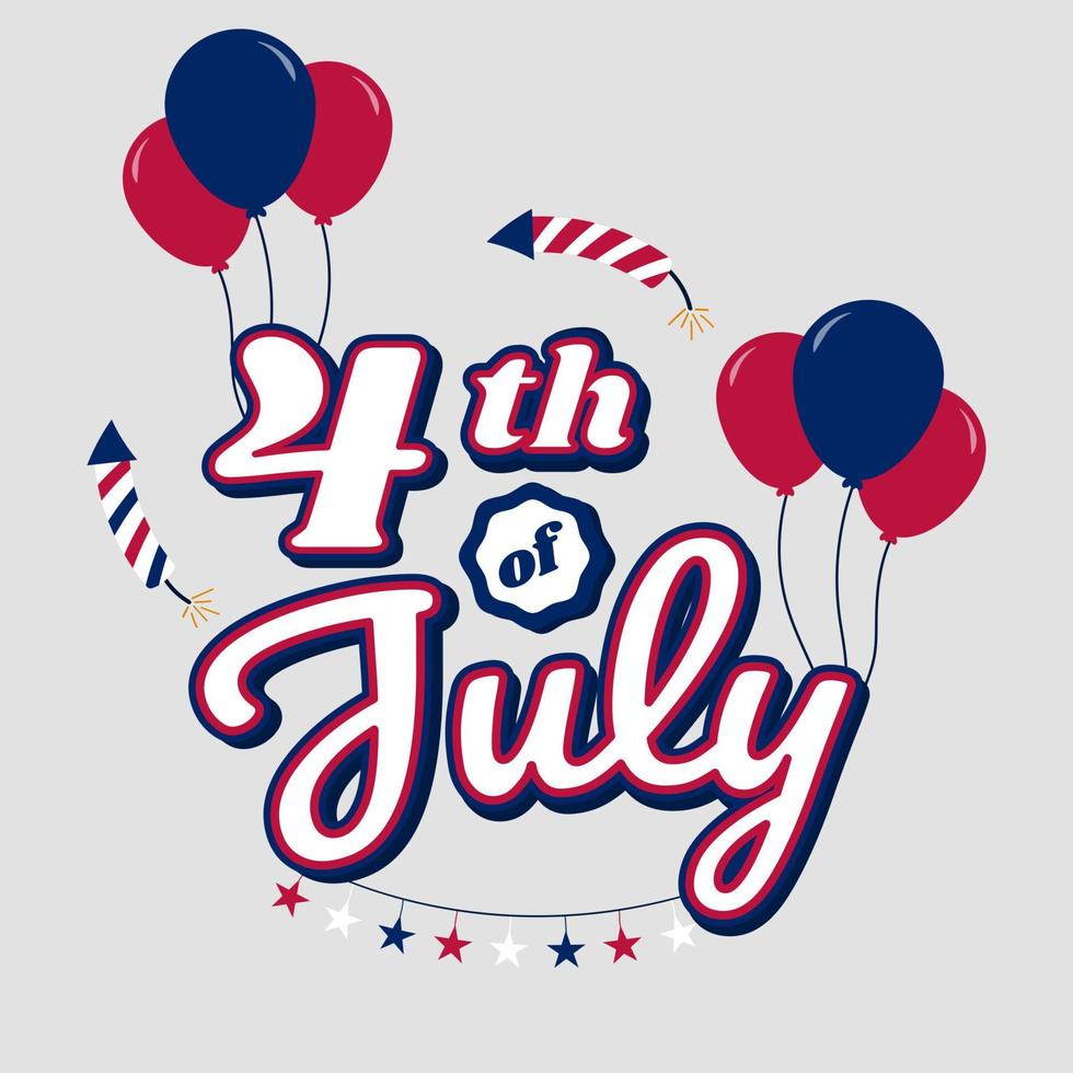 noi memoriale giorno patriota orgoglioso etichetta americano bandiera e simboli nazionale indipendenza giorno 4 ° luglio vettore