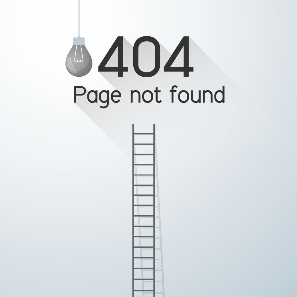 pagina non trovata errore 404 concetto vettore