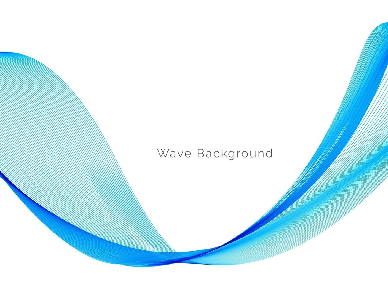 astratto liscio elegante onda blu sullo sfondo vettore
