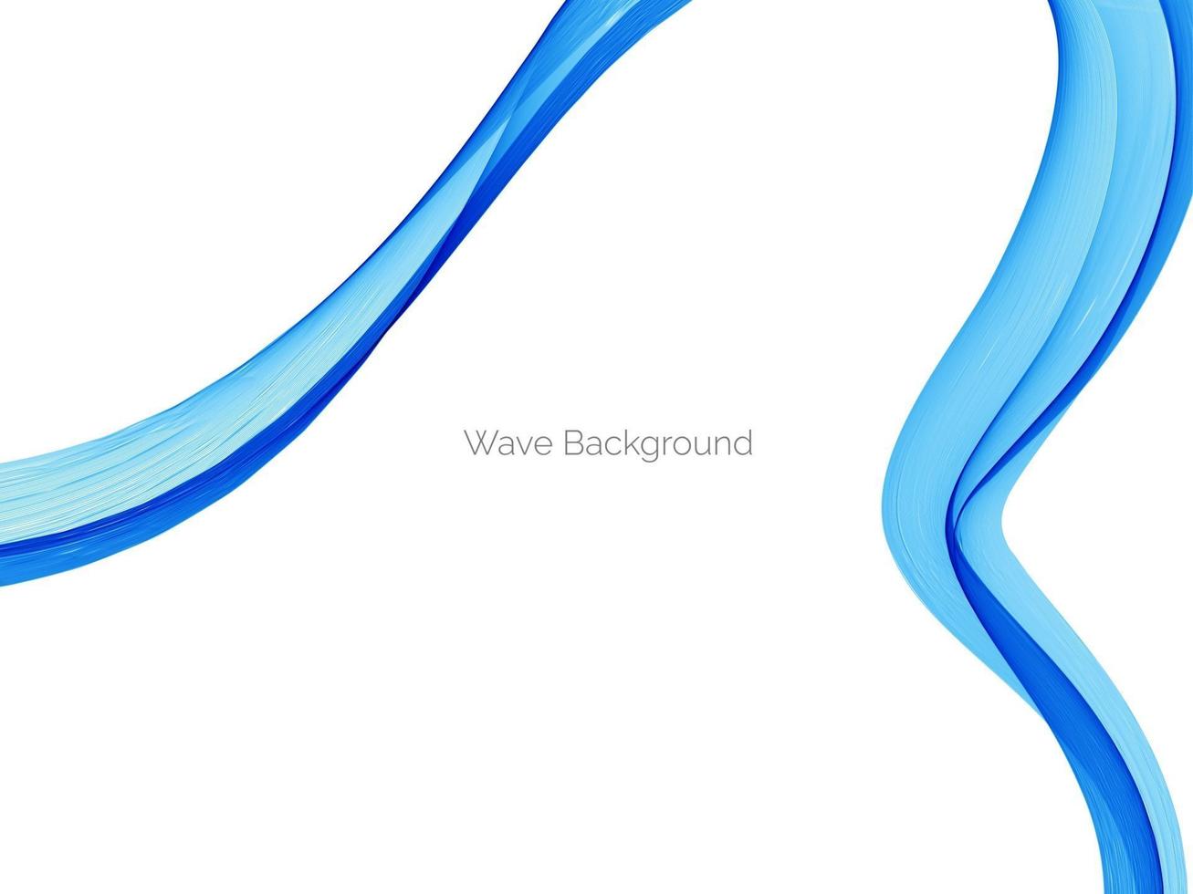 priorità bassa moderna blu astratta di disegno dell'onda vettore
