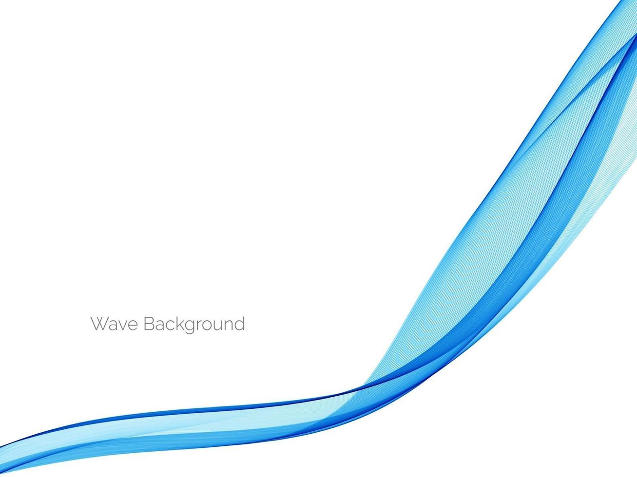 fondo decorativo di progettazione astratta dell'onda blu vettore