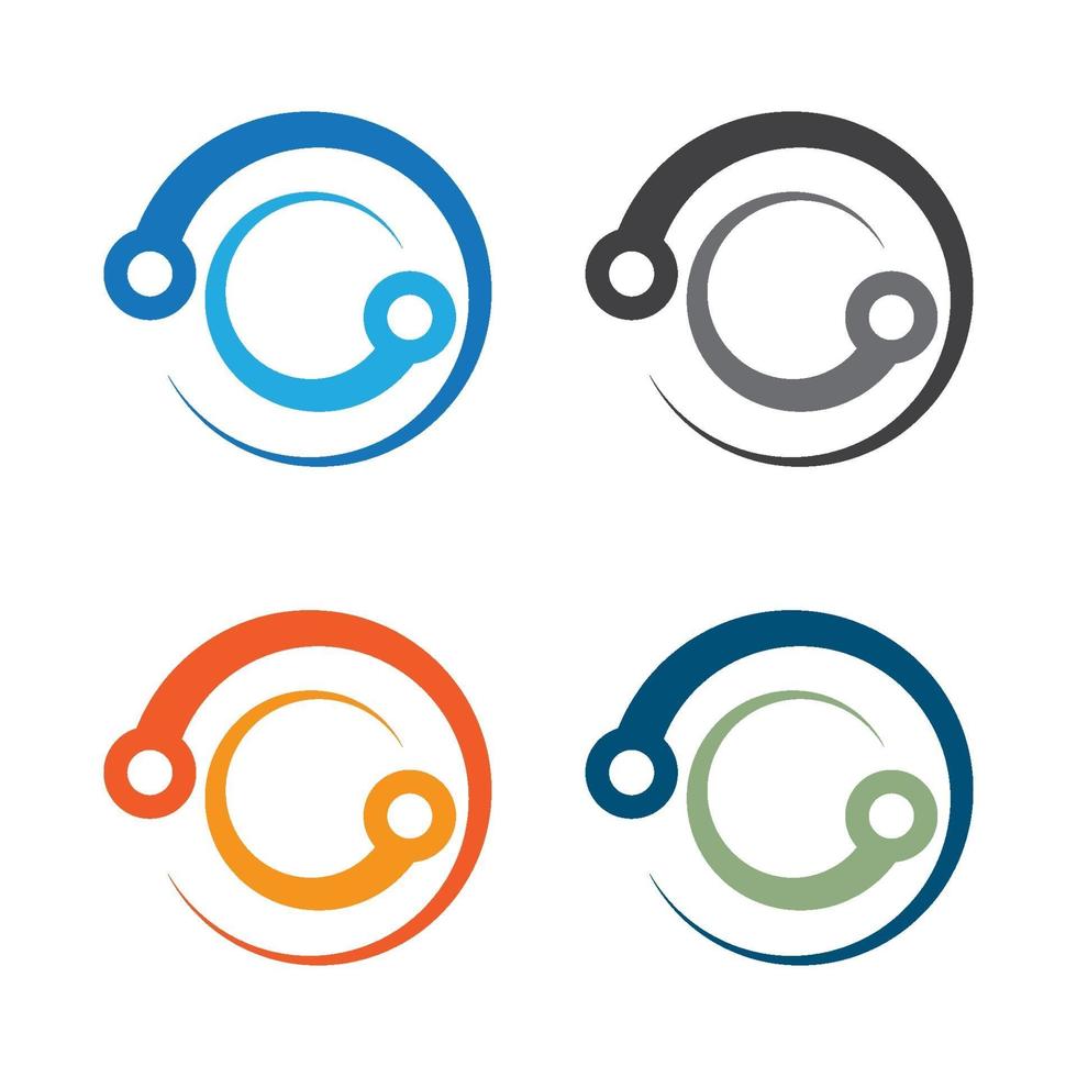 illustrazione di immagini del logo di tecnologia vettore